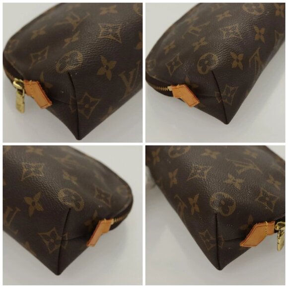 LOUIS VUITTON Monogram Pochette Cosmetic PM Cosmetic Pouch M47515 LV Auth 128420 - Picture 14 of 16